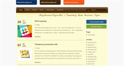 Desktop Screenshot of blog.businesssigns.net